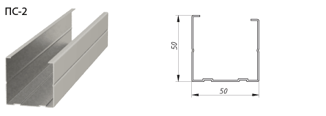 Профиль Албес HARD ПС-2 50х50 (0,60) L=3,00 (18шт/уп) (360шт/пал)