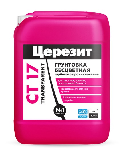 Грунтовка Сeresit СТ17 (TRANSPARENT) универсальная (5л/120шт)