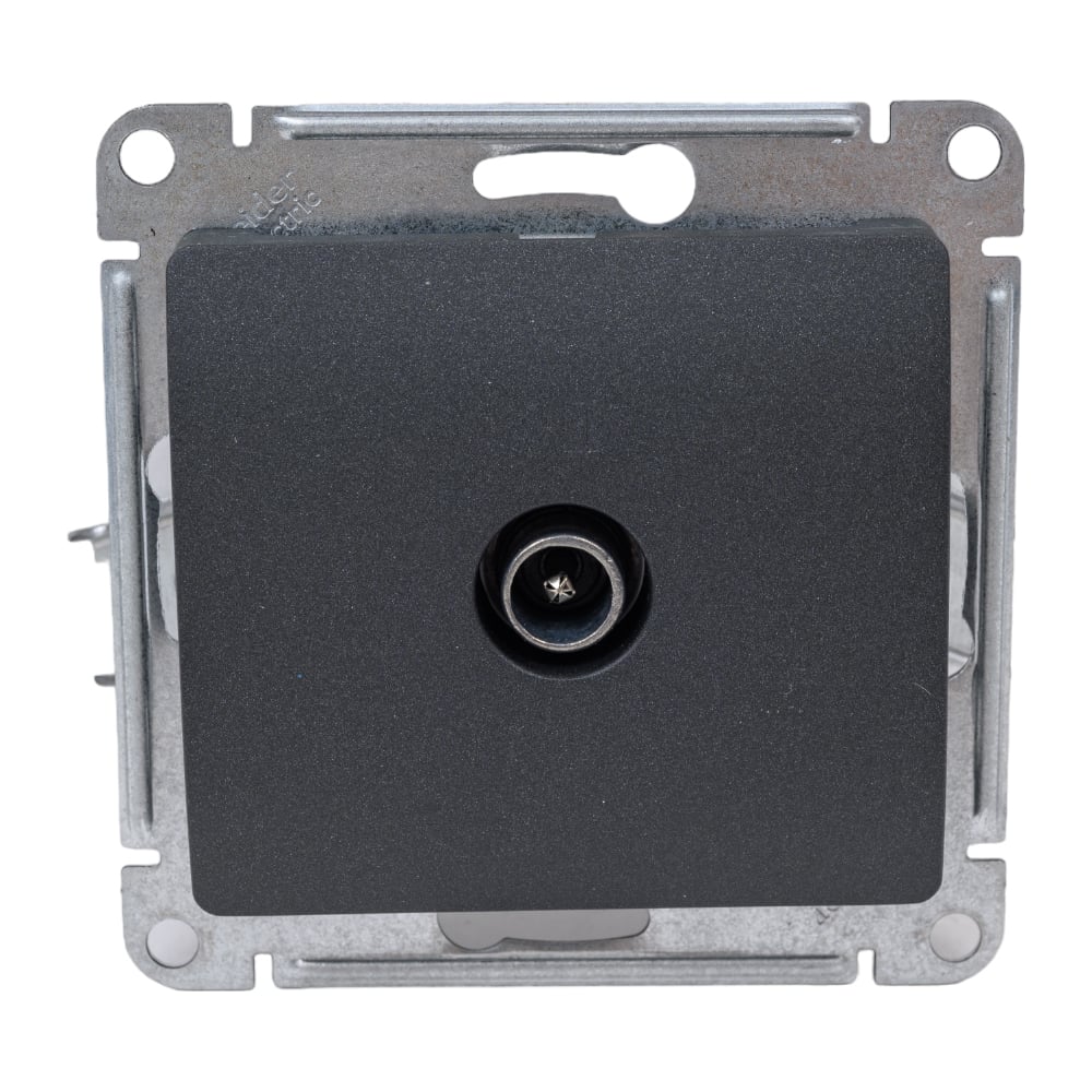 Оконечная розетка TV Systeme Electric GLOSSA 1DB, АНТРАЦИТ GSL000791