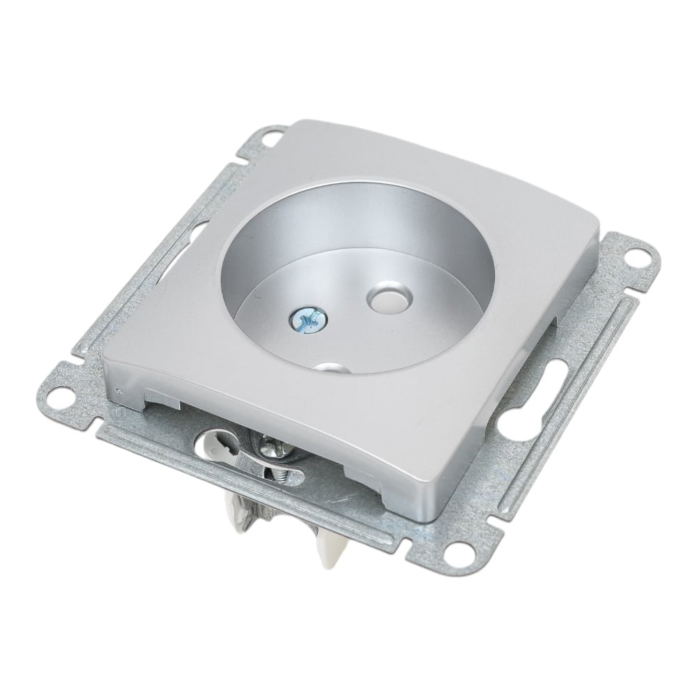 Розетка Systeme Electric (Schneider Electric) GLOSSA без заземления, 16А, алюминий GSL000341