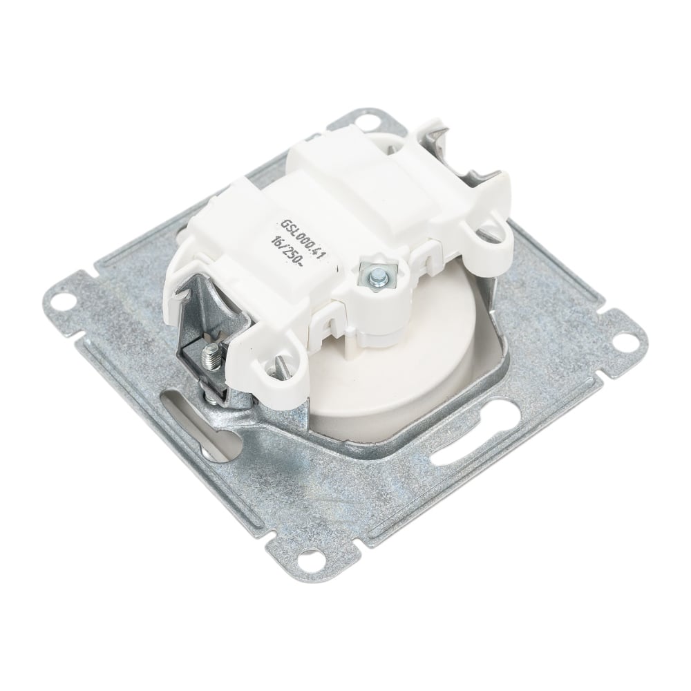 Розетка Systeme Electric (Schneider Electric) GLOSSA без заземления, 16А, алюминий GSL000341