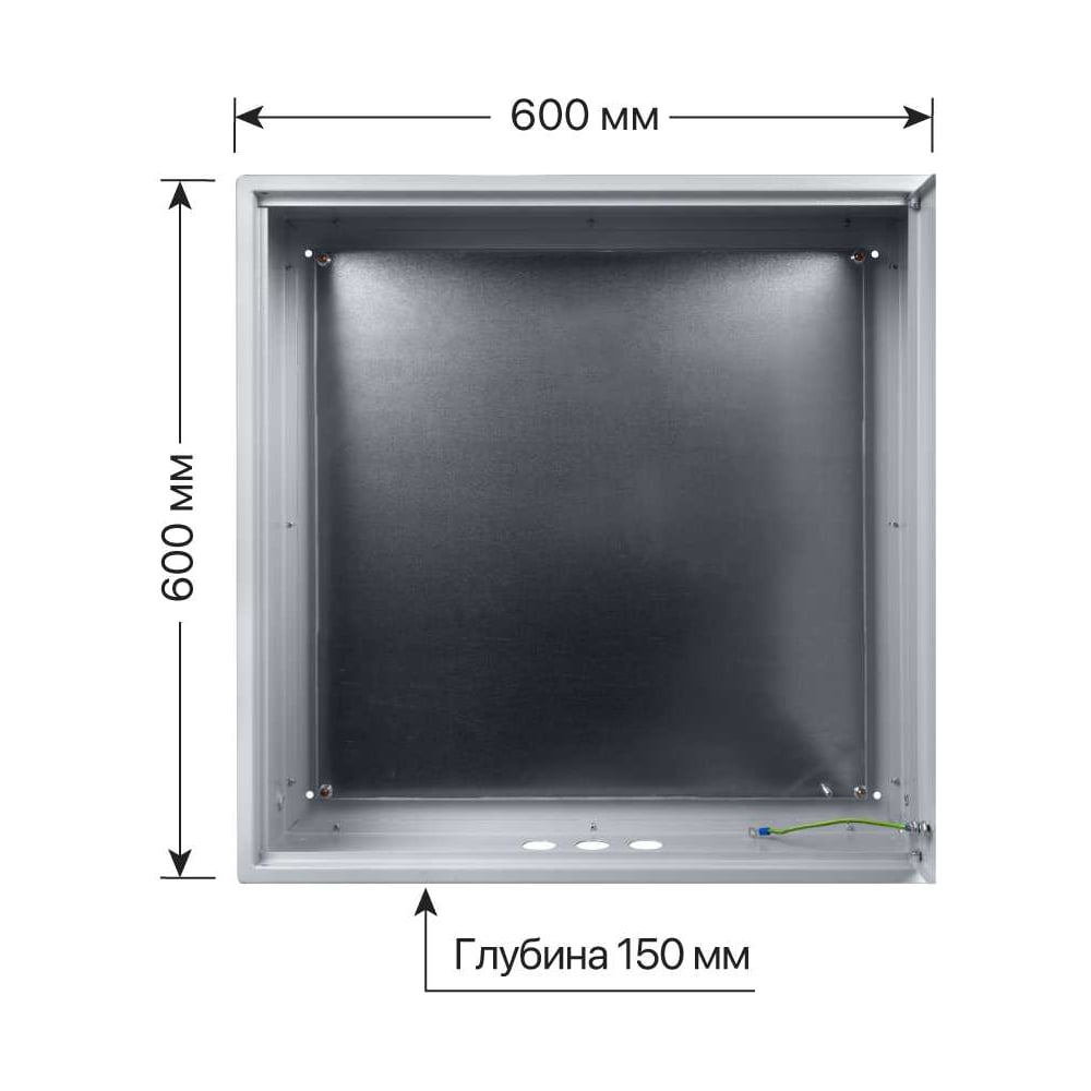 Щит с монтажной панелью ЩМП-6.6.1-0 600х600х150 TDM ELECTRIC SQ0905-0056
