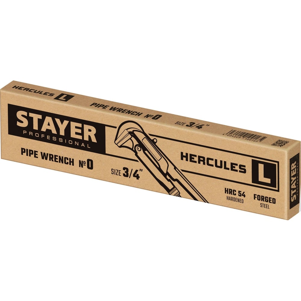Трубный рычажный ключ  STAYER, прямые губки, № 0,  3/4 27331-0"