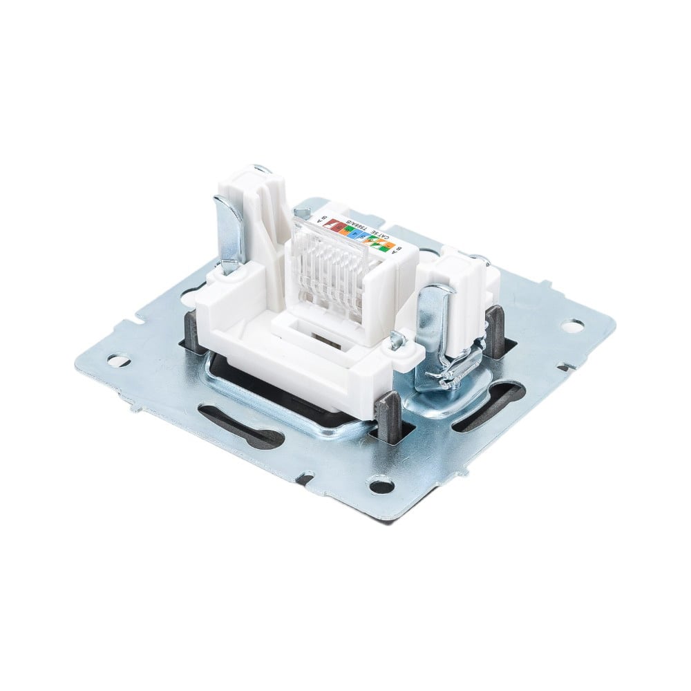 Компьютерная розетка LEZARD RAIN цв. черный графит матовый 703-4188-139