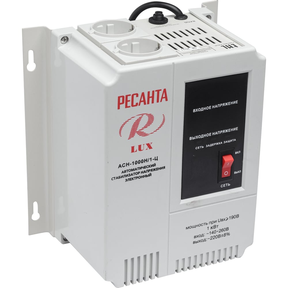Стабилизатор напряжения Ресанта АСН 1000 Н/1-Ц Lux 63/6/14