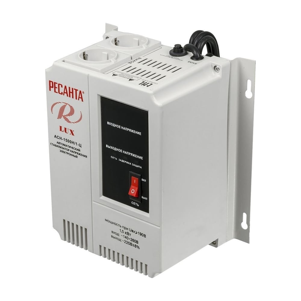 Стабилизатор напряжения Ресанта АСН 1500 Н/1-Ц Lux 63/6/20