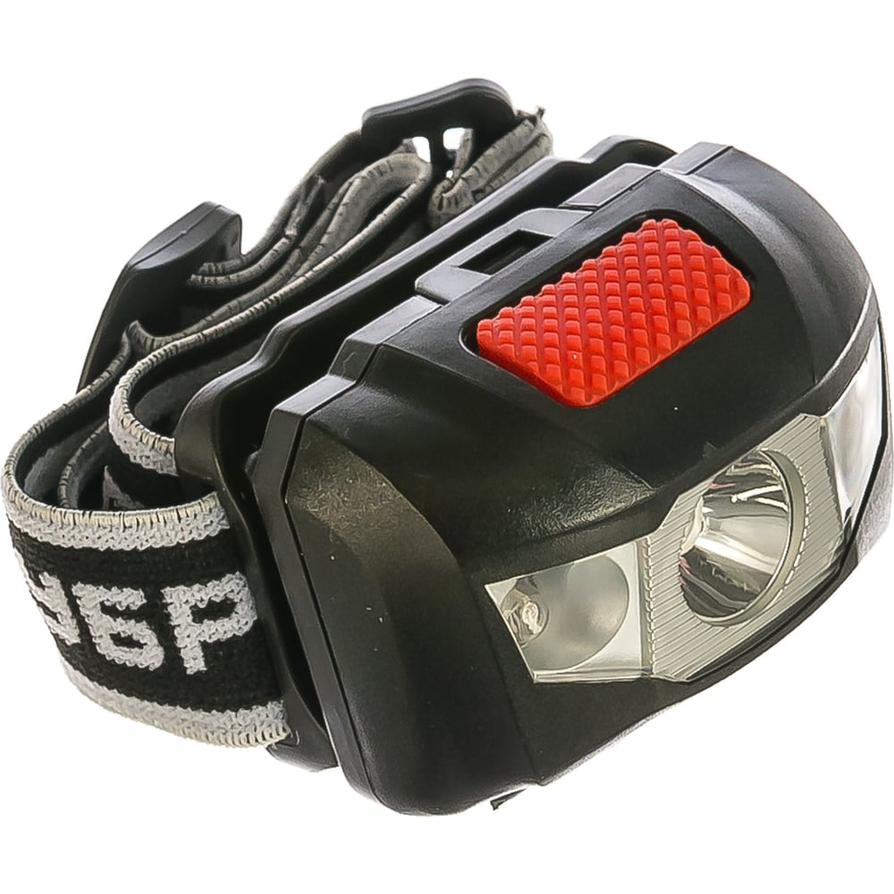 Налобный фонарь ЗУБР 3AAA, 1 Вт, +2LED 56436