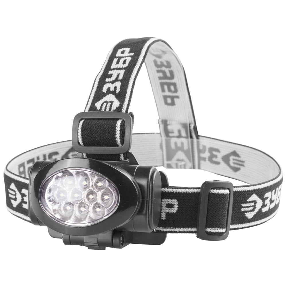 Налобный фонарь ЗУБР 3AAA 10 ultra LED 56438
