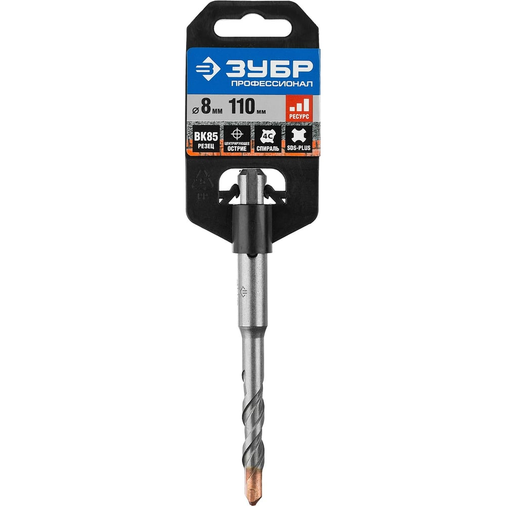 Бур Профессионал (8x110 мм; SDS-plus) Зубр 29314-110-08_z02