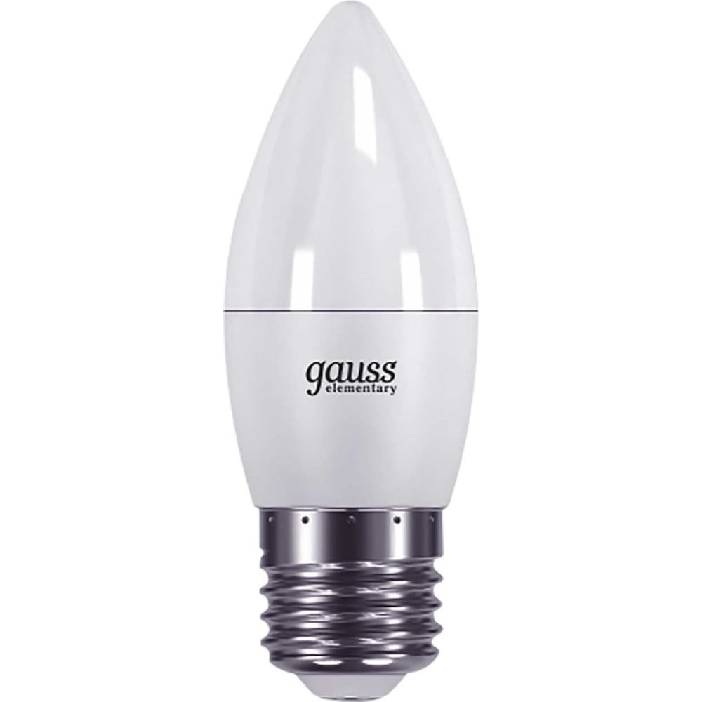 Лампа Gauss LED Elementary Candle 6W E27 2700K SQ 33216