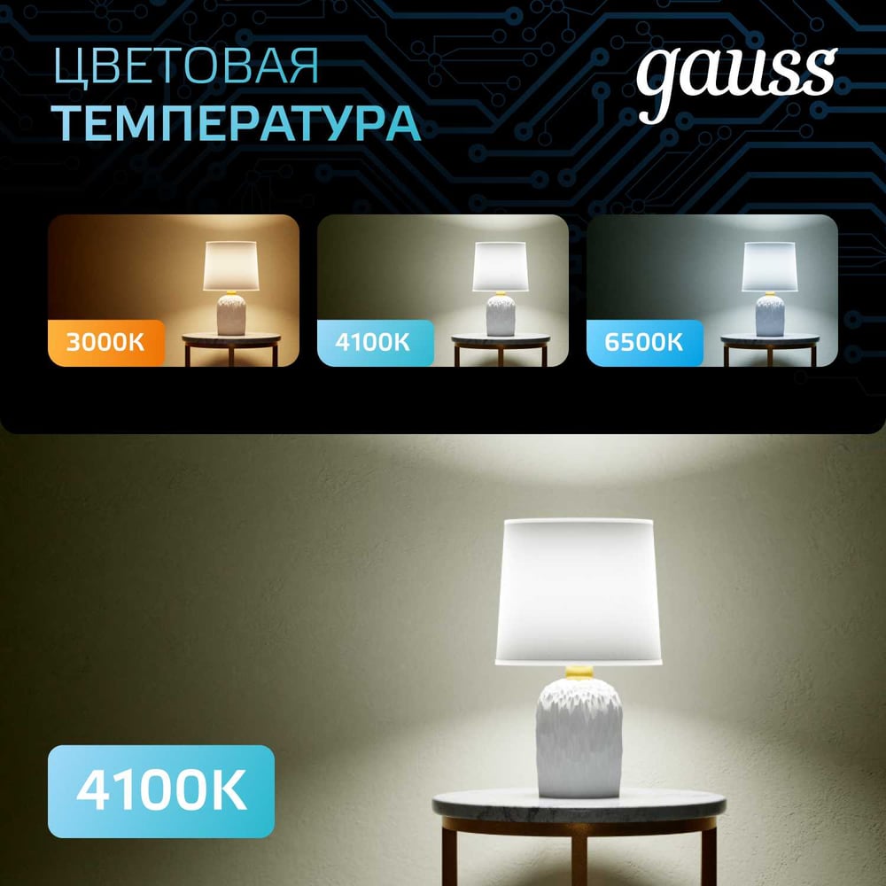 Светодиодная лампа Gauss A60 E27 12W 1200lm 4100K 102502212