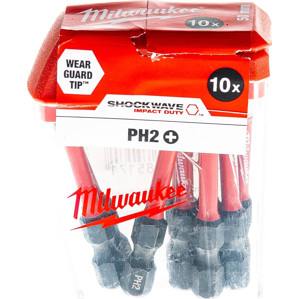 Насадка SHOCKWAVE (10 шт; PH2; 50 мм) Milwaukee 4932430855