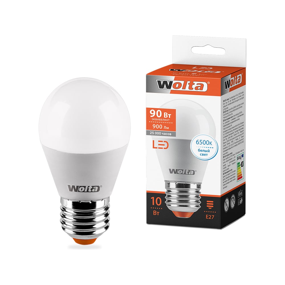 Лампа WOLTA LED 25W45GL10E27