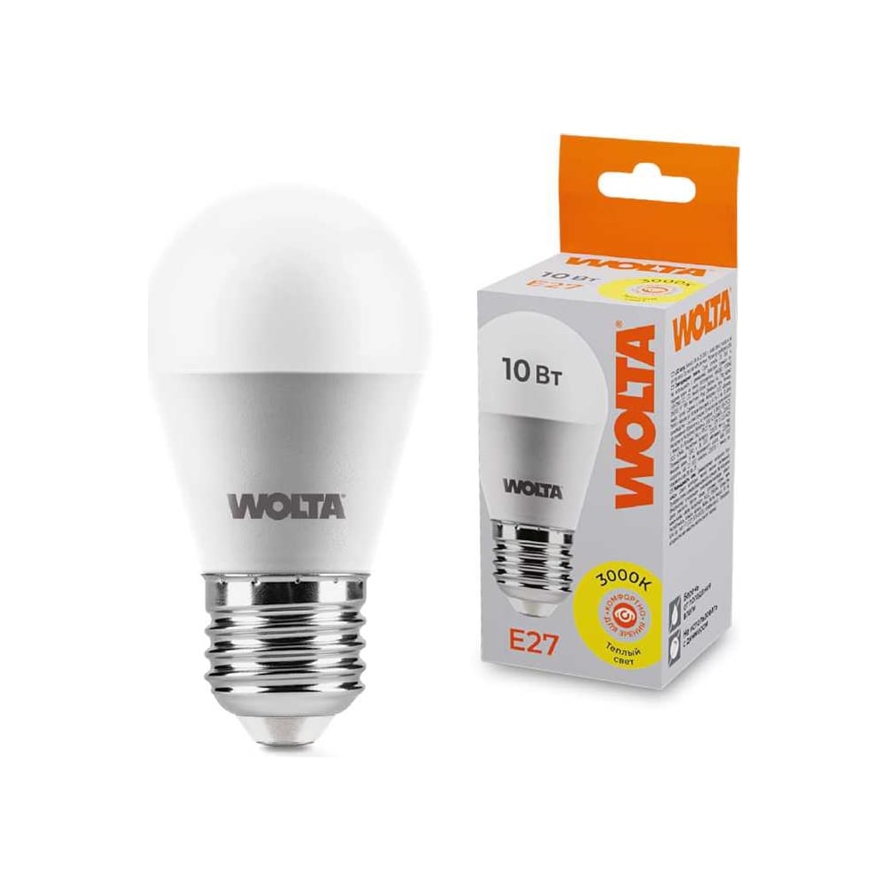 Лампа WOLTA LED 25Y45GL10E27
