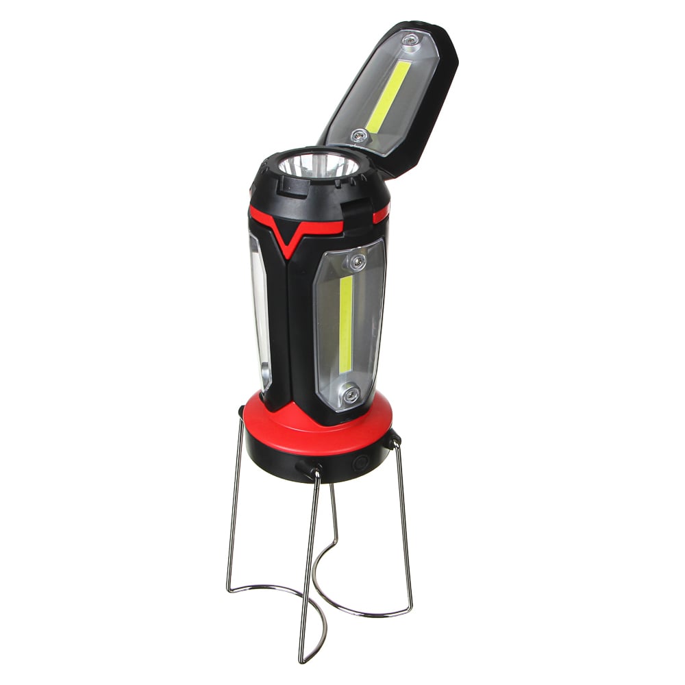 Фонарь ЕРМАК светильник, 1 LED, 3 COB, 800мАч, USB, 15х8.5х8.5см, 6 режимов, пластик 225-001