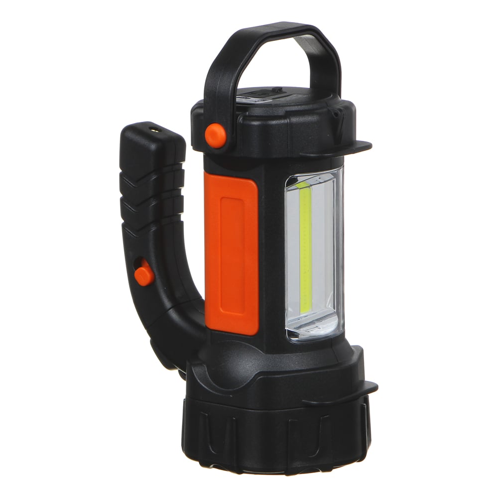 Фонарь ЕРМАК прожектор, 1 LED + 1 COB, 3Вт + 3Вт, аккумулятор 2400мАч, USB, 17х13см, пластик 223-005