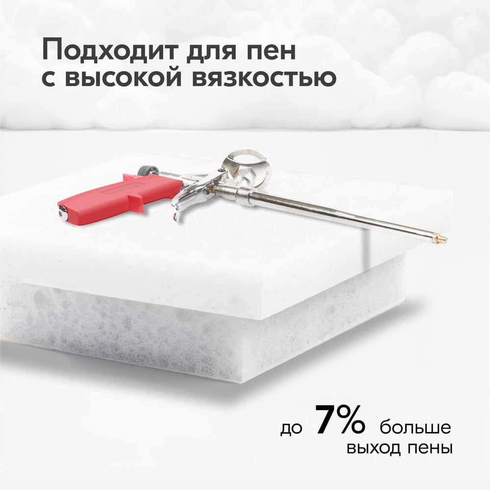 Профессиональный пистолет для монтажной пены и клея KUDO BASE KUPGUN01N