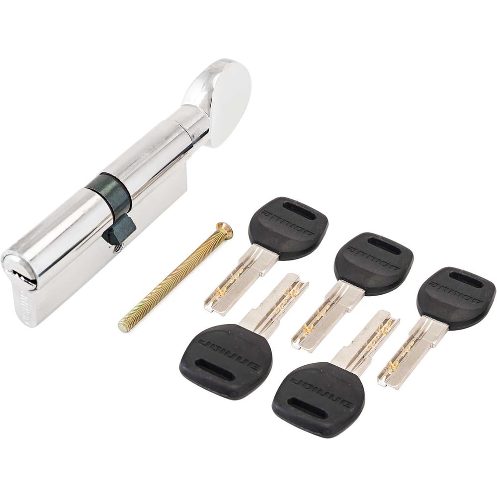 Цилиндровый механизм Аллюр  HD FG 70-5К CP (35x35G) хром перф,кл/верт БЛИСТЕР 7814