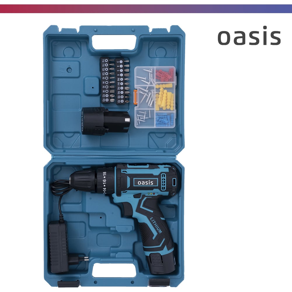 Аккумуляторный шуруповерт OASIS ASU-12S