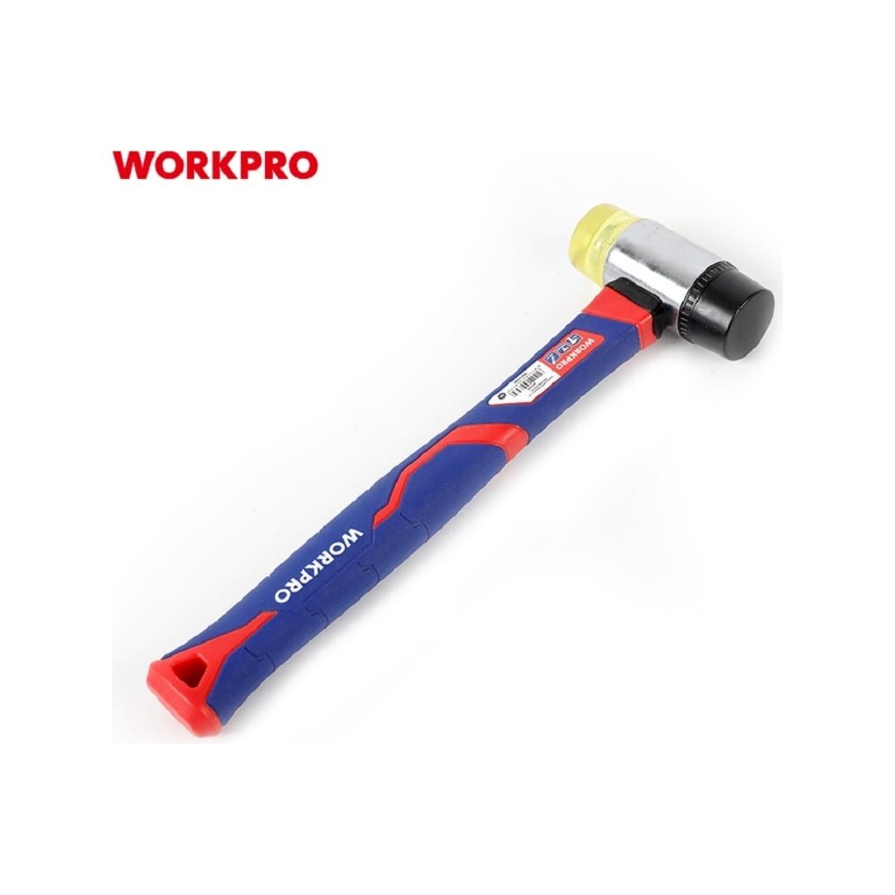 Молоток-киянка WORKPRO двухсторонняя, ПВХ пластик WP241036
