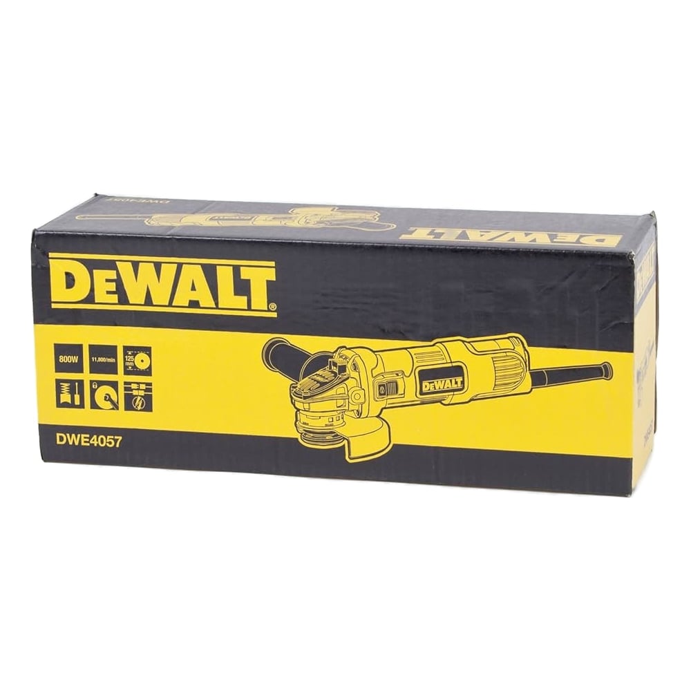 Угловая шлифмашина Dewalt DWE4057, 800 Вт, 125 мм, 11800 об/мин DWE4057-QS