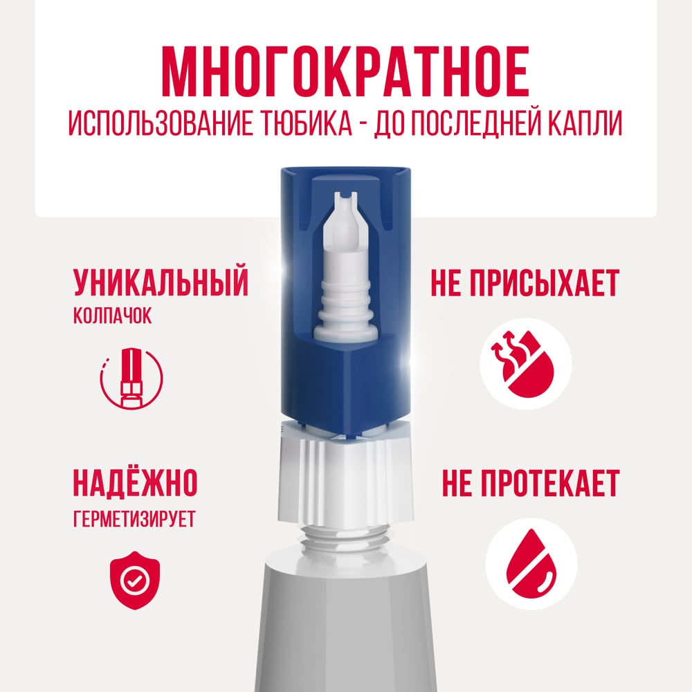 Клей КОНТАКТ Супер гель 3г 12/288