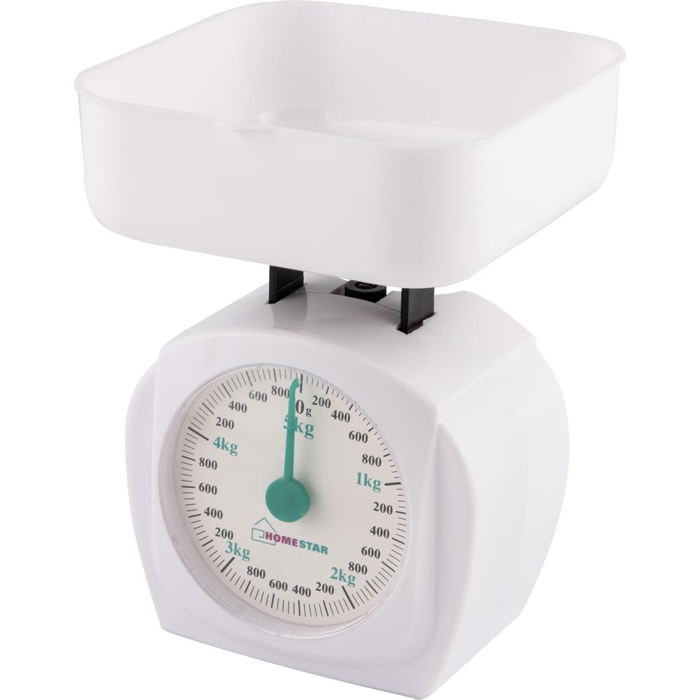 Кухонные механические весы Homestar HS-3005М, 5 кг, цвет белый 00 2801