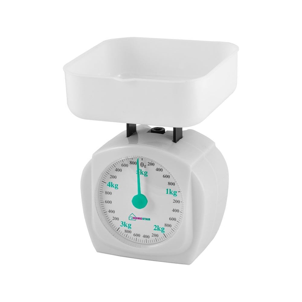 Кухонные механические весы Homestar HS-3005М, 5 кг, цвет белый 00 2801