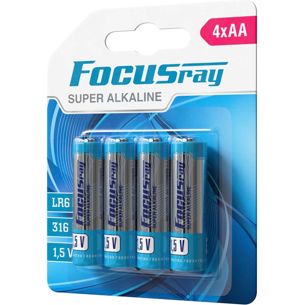 Батарейки Focusray Super ALKALINE LR6 BL4 629158