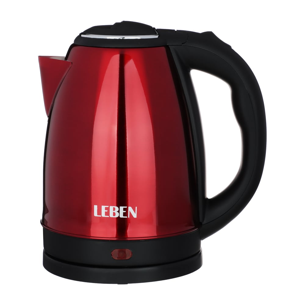 Электрический чайник LEBEN 1.8 л, 1500 Вт, нержавеющая сталь, 4 цвета 291-071