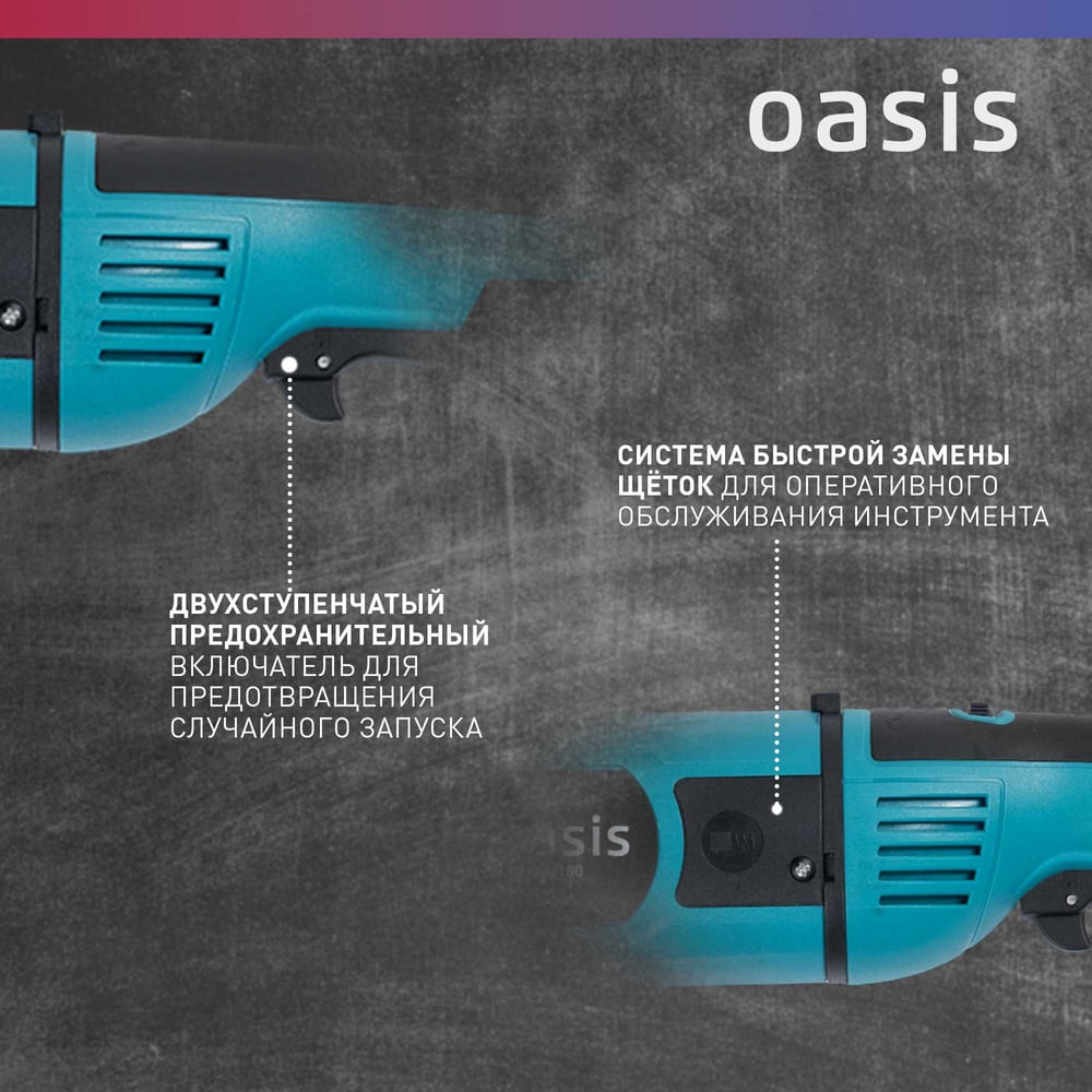 Угловая шлифовальная машина OASIS AG-140/150