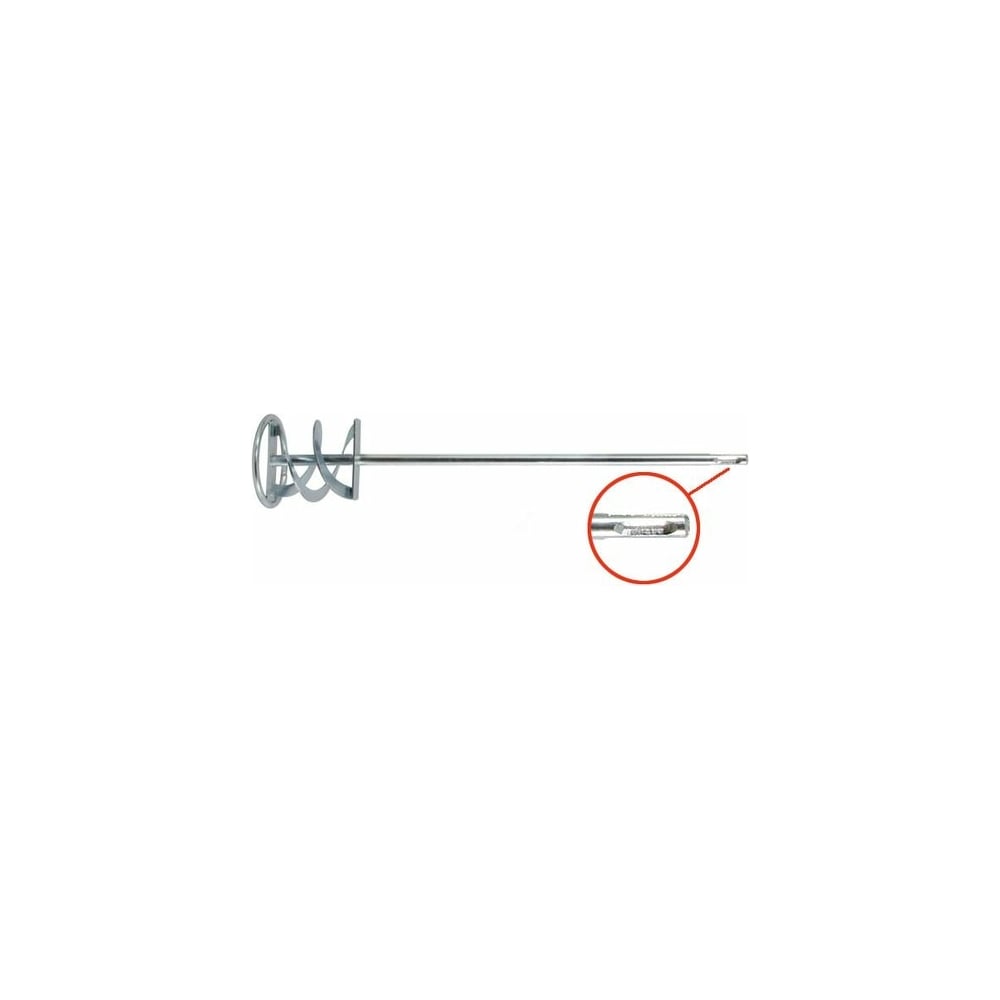 Миксер для строительных смесей оцинкованный Профи (SDS-Plus; 120x600 мм) FIT 04261