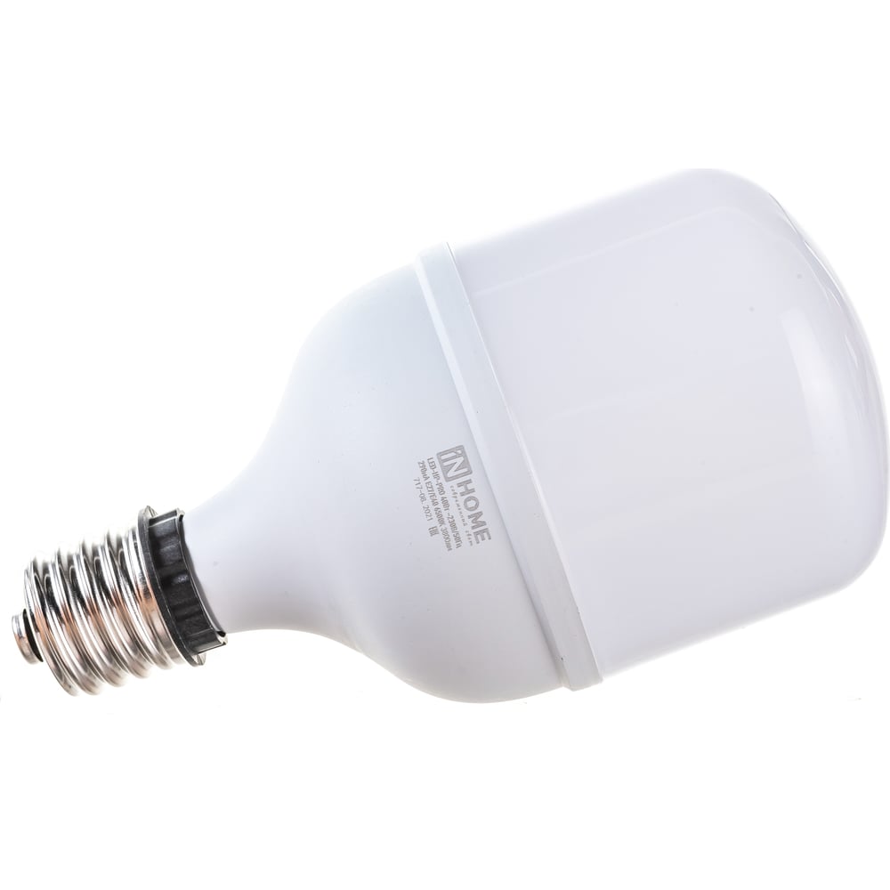 Светодиодная лампа IN HOME LED-HP-PRO 40Вт 230В Е27 с адаптером E40 6500К 3600Лм 4690612031101