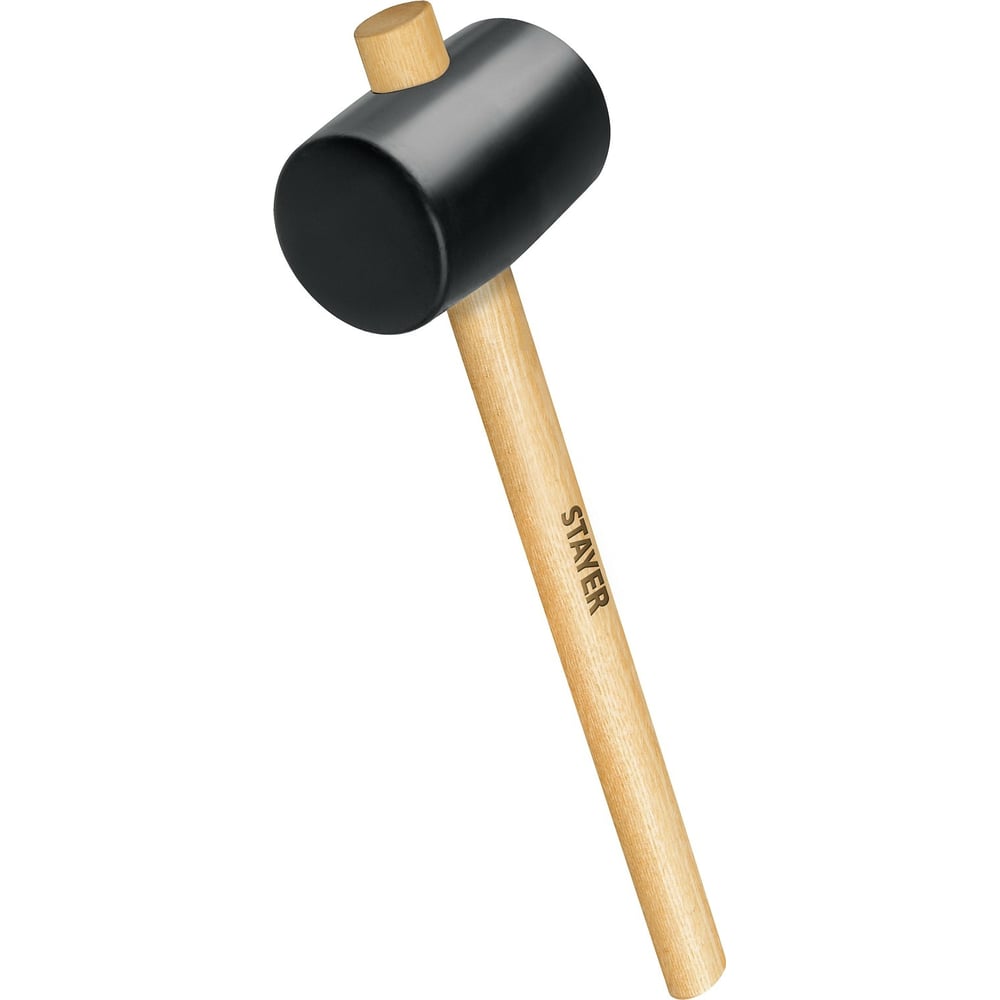 Чёрная резиновая киянка STAYER 450 г 20505-65