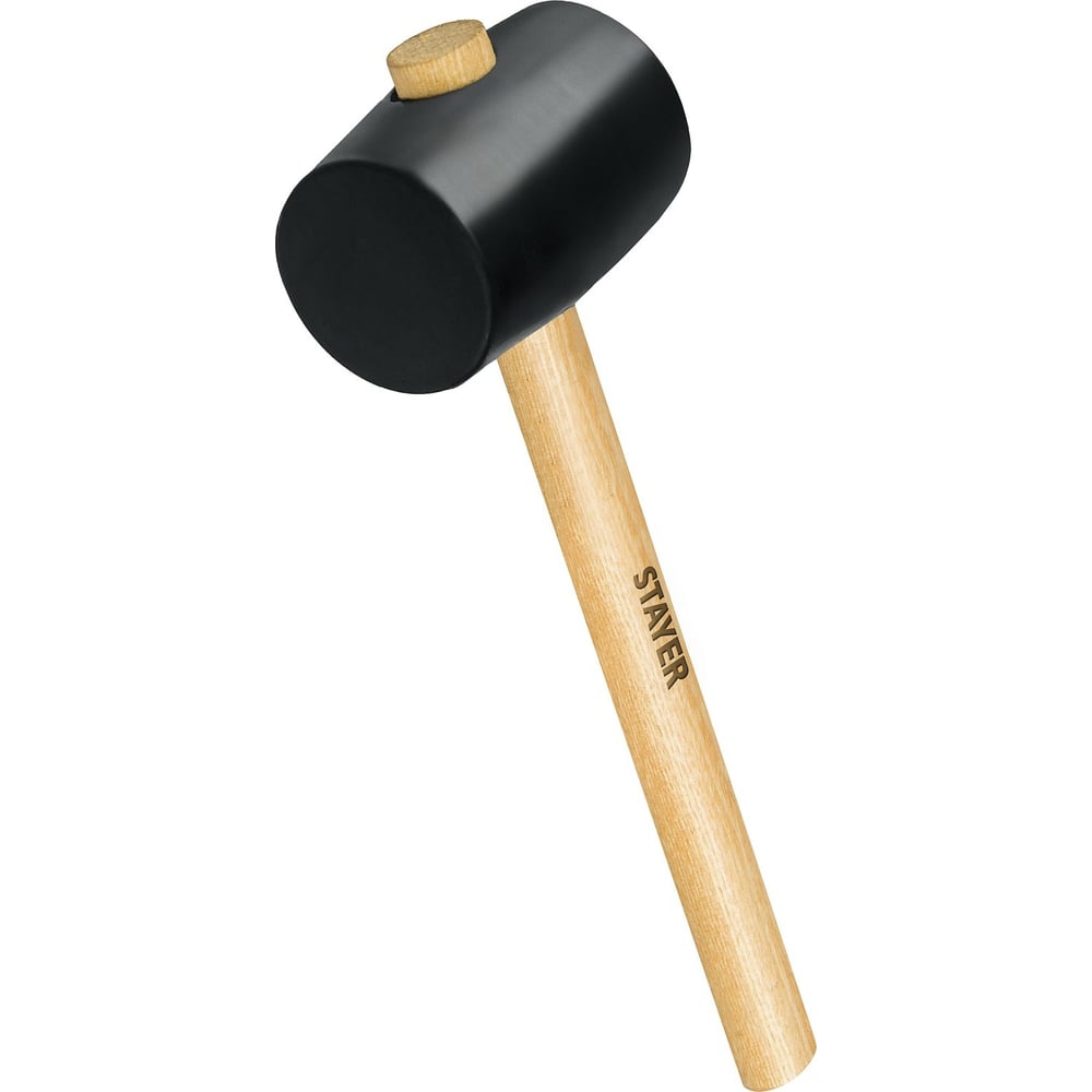 Чёрная резиновая киянка STAYER 340 г  20505-55
