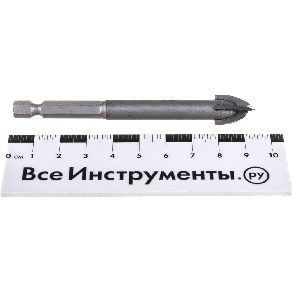 Сверло по стеклу и кафелю ЗУБР Профессионал 4-х резцовый, 12 мм, шестигранный хвостовик 29845-12_z01