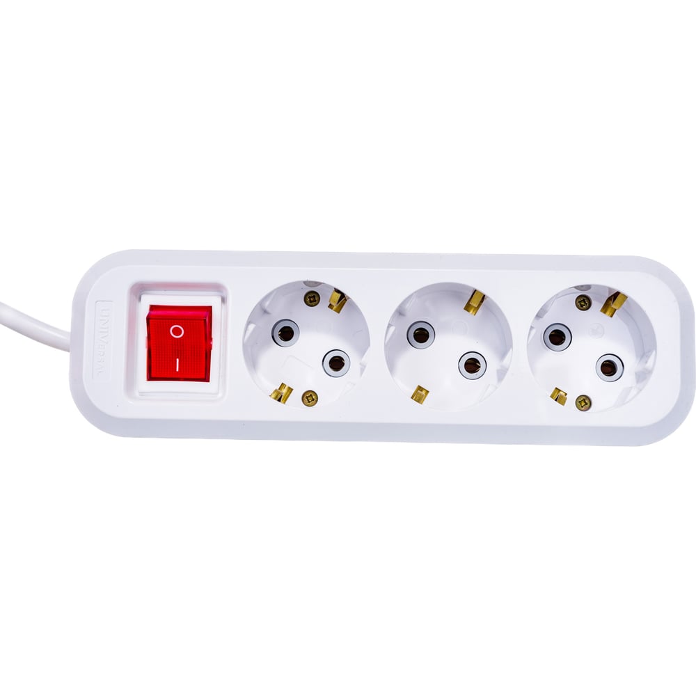 Удлинитель UNIVersal S-303 ПВС 3x1 3 гнезда 3м з/к 9631986
