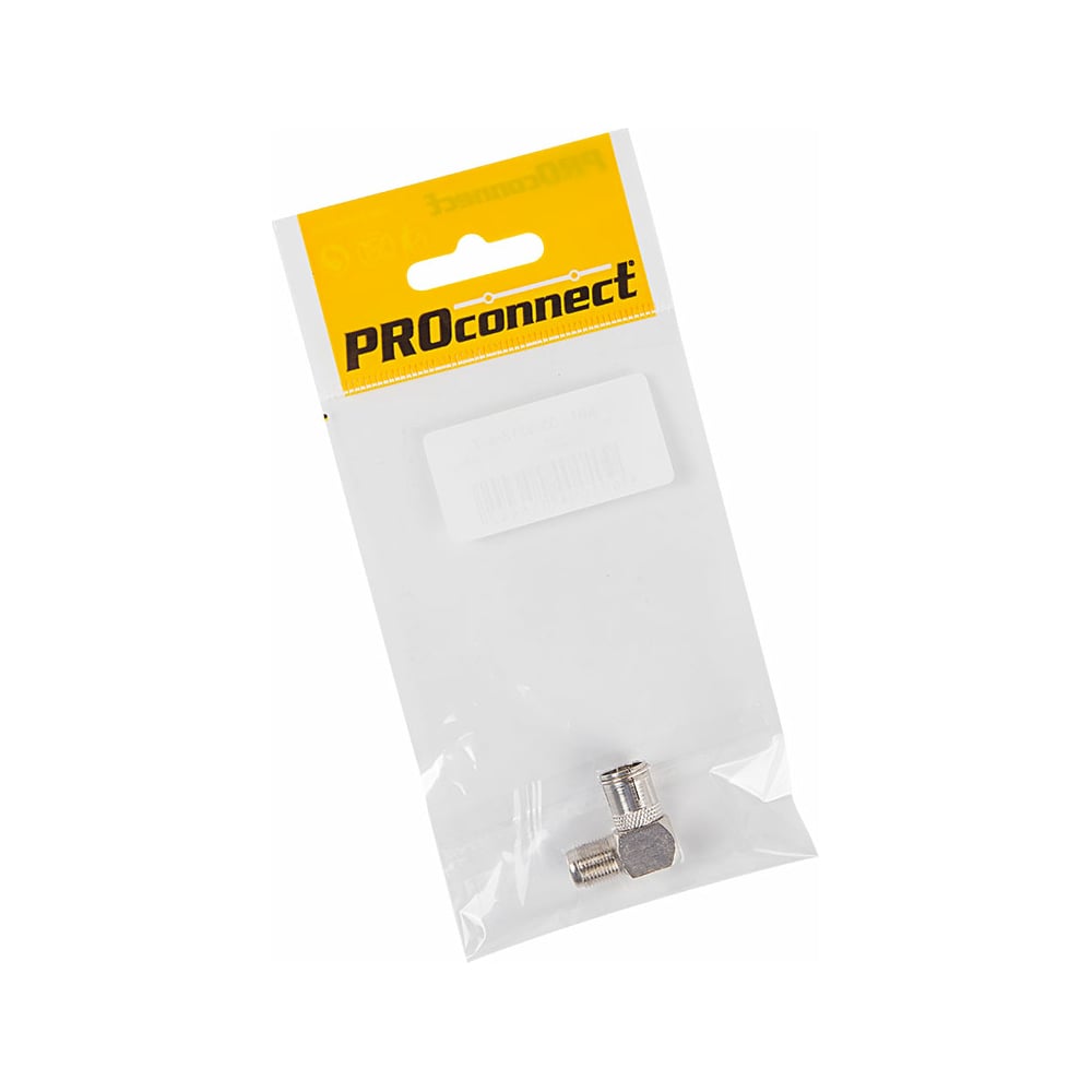 Антенный угловой переходник PROCONNECT RG-6, SAT, гнездо F - гнездо ТВ, 05-4312-4-7