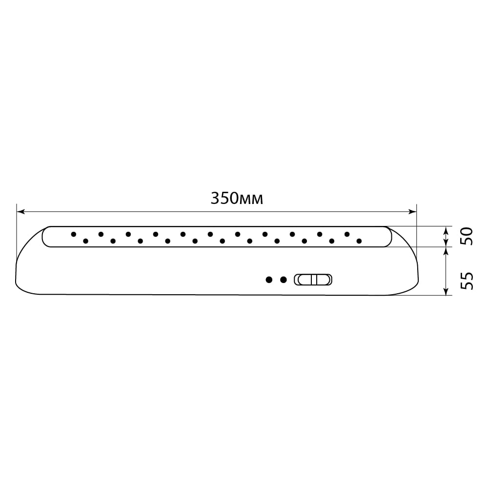 Аварийный светильник FERON 22 LED AC/DC, белый, EL14 12634