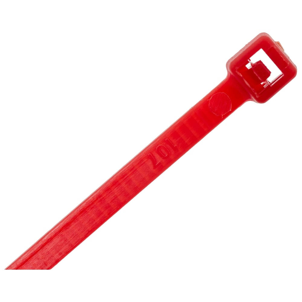 Нейлоновые стяжки FORTISFLEX КСС 3х100 красный 100 штук 49419