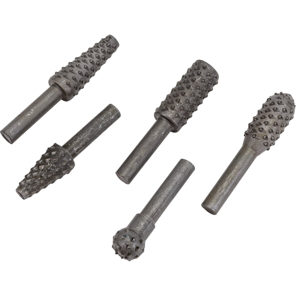 Шарошки для фигурных отверстий по дереву, 5 шт. FIT IT 36455