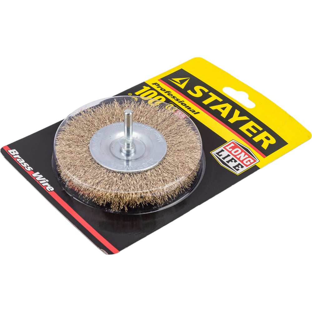 Дисковая латунированная щетка STAYER 0.3х100 мм 35114-100_z01