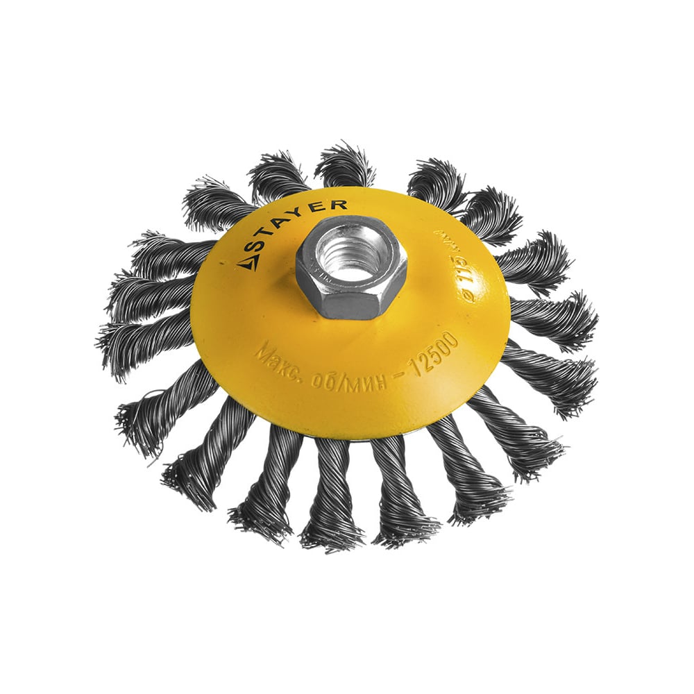 Щетка коническая (115 мм; М14) PROFESSIONAL" STAYER 35135-115"