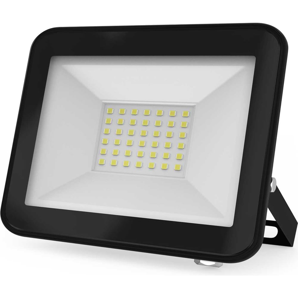 Светодиодный прожектор Gauss Elementary 30W 2550lm 6500К IP65 PROMO черный 613100330P
