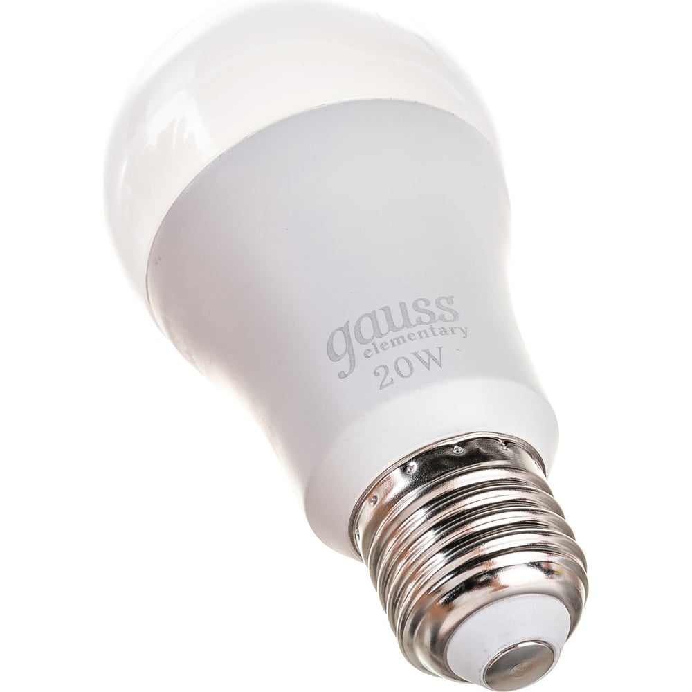 Лампа Gauss LED Elementary A60 20W E27 6500K SQ 23239