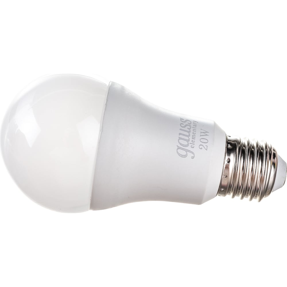 Лампа Gauss LED Elementary A60 20W E27 6500K SQ 23239