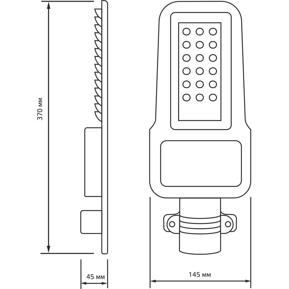 Уличный консольный светодиодный светильник Gauss IP65 30W 3600lm 5000K КСС Ш" 629535330"