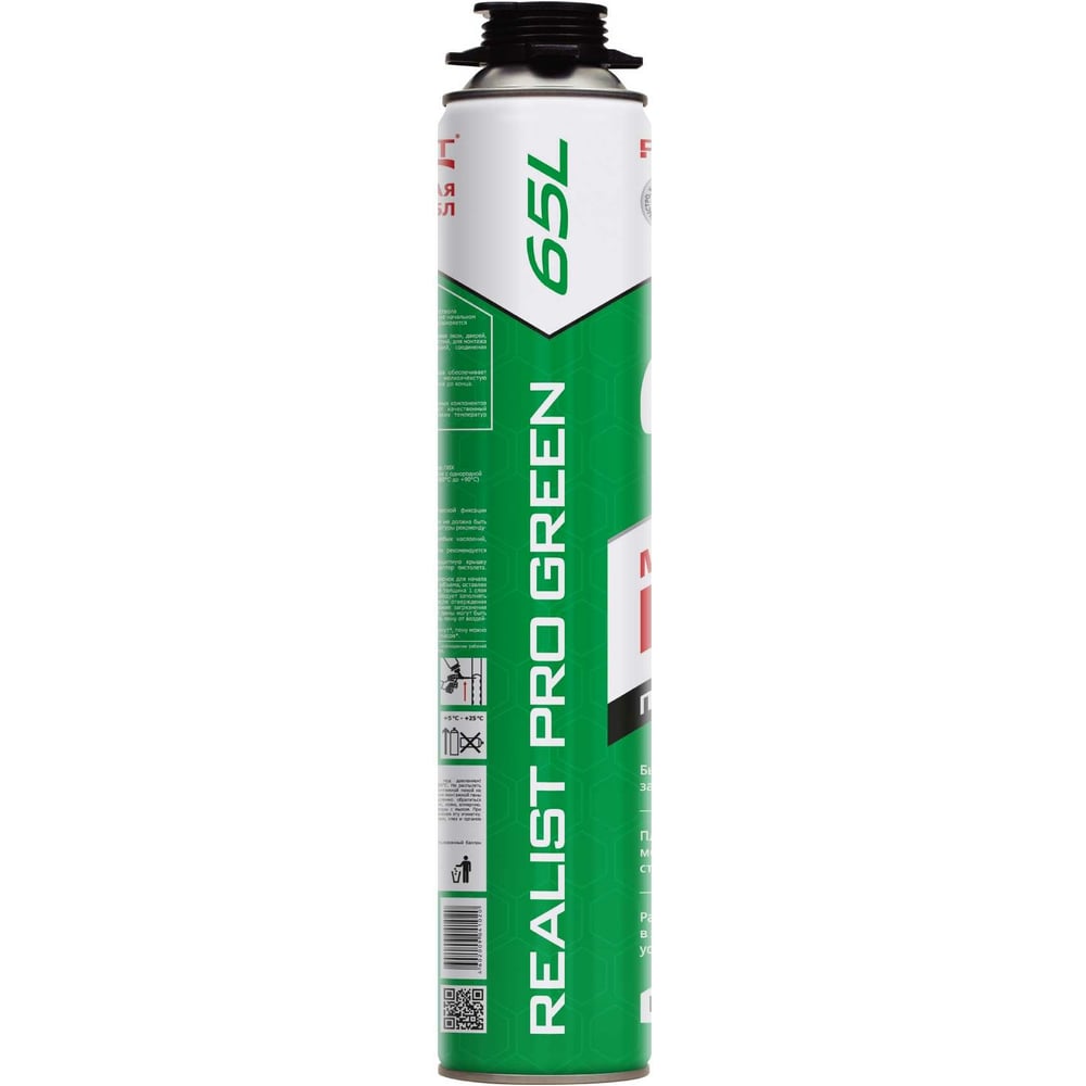 Пена монтажная REALIST PRO Green 65 л 4602009041020