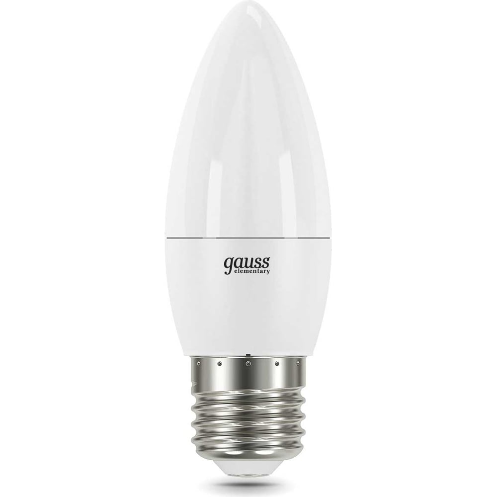 Лампа GAUSS Elementary Свеча 12W 950lm 4100K E27 LED 1/10/100 30222