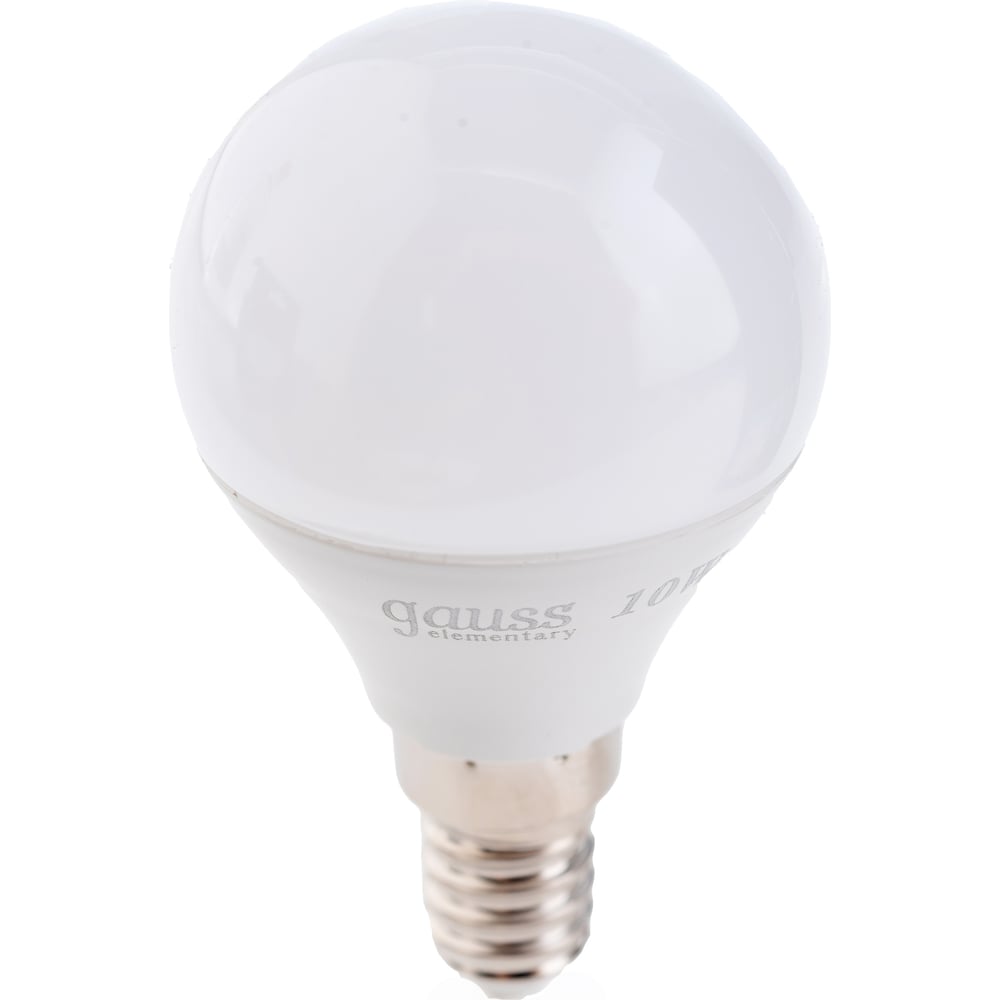 Лампа Gauss LED Elementary Шар 10W E14 880lm 3000K 53110